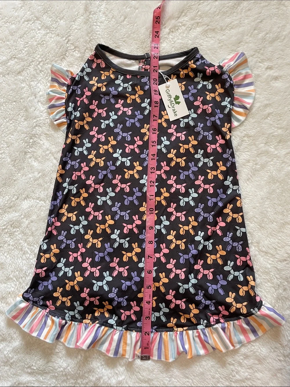 Pet Boutique Ruffle Shirt with Balloon Animals